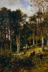 Landschaft (Vier Figuren im Wald)